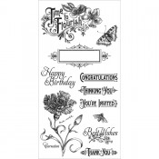 Time to Flourish - Cling Stamp 1